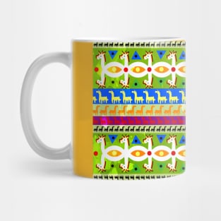 African Unicorn pattern Mug